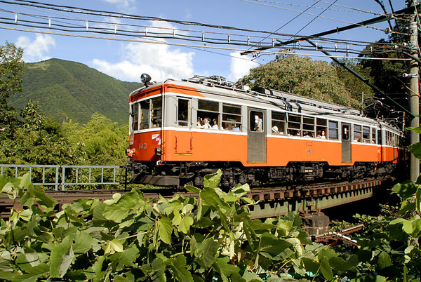 夏の箱根登山鉄道